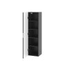 Vysoká skrinka VANCE čierna 35 cm