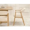 Jedálenská stolička PEDRO béžová + dubové nožičky