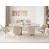 Otočná jedálenská stolička AISHE béžová