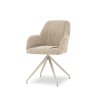Otočná jedálenská stolička AISHE béžová