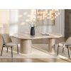 Jedálenský dizajnový stôl WESSON béžovo- lesklý 210cm