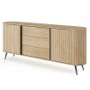 Dizajnová komoda ROSELIN 196cm dub cremona