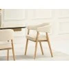 Jedálenská stolička ZHAVIA béžová + dub