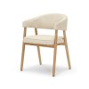 Jedálenská stolička ZHAVIA béžová + dub
