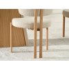 Dizajnová jedálenská stolička OREN béžová + dub
