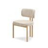 Dizajnová jedálenská stolička OREN béžová + dub