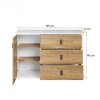 Dizajnová komoda Karlos 135cm dub hikor