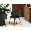 Dizajnová jedálenská stolička JAZLYN čierna