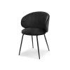 Dizajnová jedálenská stolička JAZLYN čierna