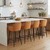 Barová stolička ALEENA žltá menčestrová