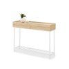 Moderná konzola SELVIA 117 cm dub sonoma + biely rám