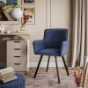 Čalúnená jedálenská stolička, VIKTOR modra zamat