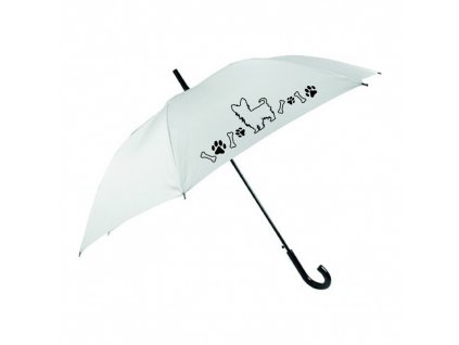 Deštník - Jorkšír (Barva potisku černá)