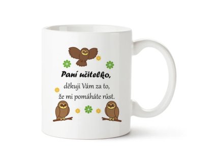 Hrnek pro učitelku - Sovičky