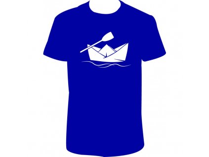 Pánské tričko 'Loďka' (Barva trika bílá (00), Barva potisku černá, Velikost XS)