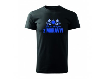 Pánské tričko - Já su chlapec z Moravy (Barva trika bílá (00), Velikost S)