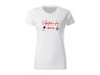 Dámské tričko - Valentýn pro nezadané (Barva trika bílá (00), Velikost XS)