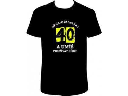 Pánské tričko 'Už nejsi žádné ÉRO' (Barva trika bílá (00), Velikost XS)