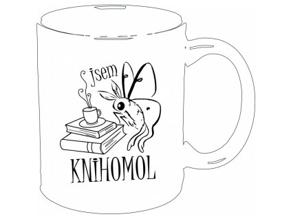 Hrnek - Jsem knihomol (Barva Bílá)