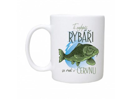 Hrnek - Nejlepší rybář se rodí v... (Měsíc narození Leden)