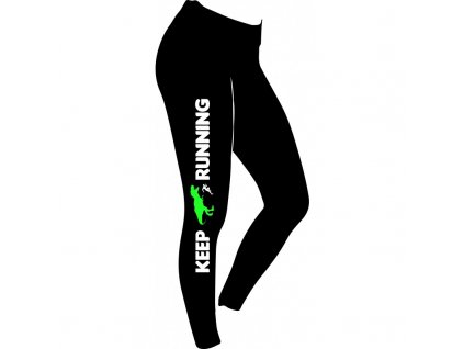 Dámské legíny 'KEEP RUNNING' (Velikost XS)