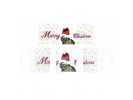 Vánoční hrnek - Merry Christmas (kočka)