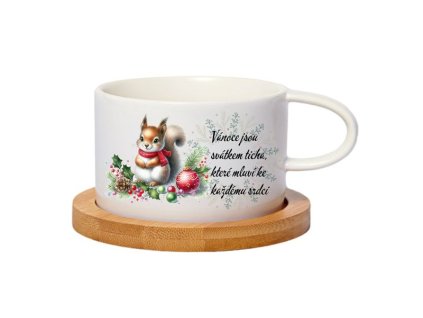 Hrnek makronka - Vánoce jsou svátkem ticha