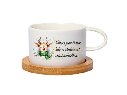 Hrnek makronka - Vánoce jsou časem, kdy se skutečnost stává pohádkou