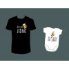 Rodinné/pánské tričko + Body 'Jdeme na jedno' (Barva trika bílá (00), Velikost XS, Dětská velikost 50-56/0-2 měsíce)