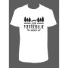 Pánské tričko 'Les mě potřebuje-liška' (Barva trika bílá (00), Barva potisku černá, Velikost XS)