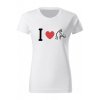 Dámské tričko - I ♥ HORSE (Barva trika bílá (00), Velikost XS)