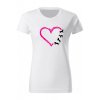 Dámské tričko - KŮŇ v srdci (Barva trika bílá (00), Velikost XS)