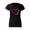 Dámské tričko - KŮŇ v srdci (Barva trika bílá (00), Velikost XS)
