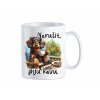 Hrnek se psem - Nerušit, piju kávu!