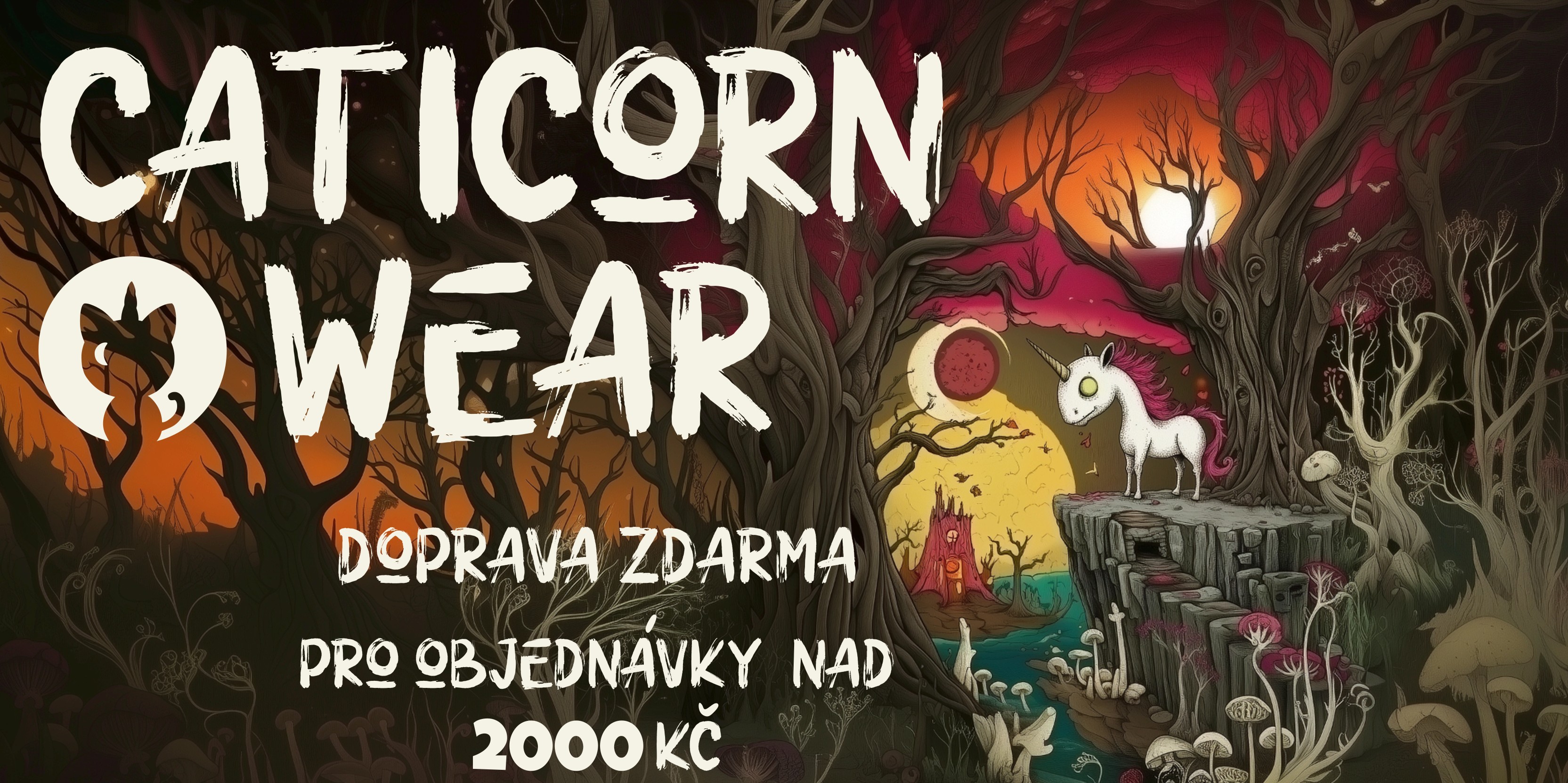 Caticorn wear - vtipná trička