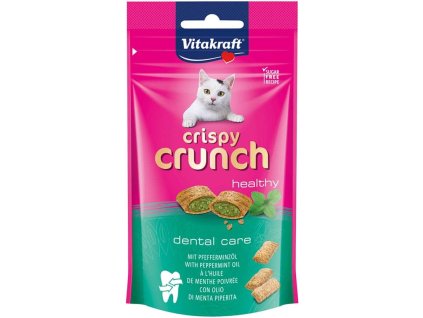Vitakraft Cat Crispy Crunch Dental 60 g | Dentální pamlsky pro kočky