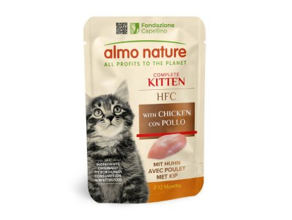 Almo Nature HFC Kitten s kuřecím 55g