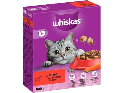 Whiskas 1+ Hovězí 800g