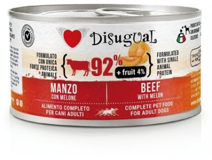 Disugual Fruit Dog Single Protein Hovězí s melounem konzerva 150g