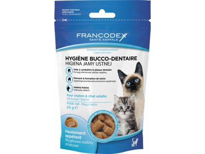 Francodex Breath Dental 65 g | Dentální pamlsky pro koťata a kočky