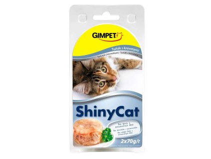 ShinyCat tuňák & krevety v želé 2×70 g | konzerva pro kočky
