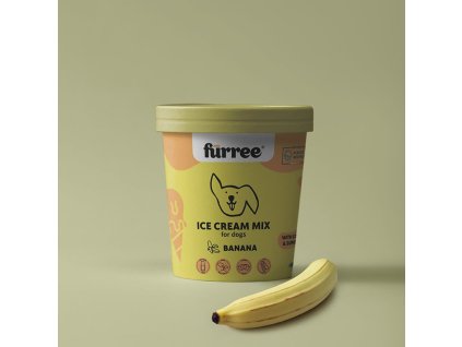Zmrzlina pro psy Furree Ice cream Banana 60 g 2404202512300761815