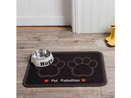 PET REBELLION Kobercek pod misku Dinner Mate Jet Black 40x60cm 2102202308300956883