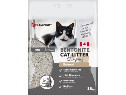 Flamingo Podestylka pro kocky prirodni 15kg 2711202515455484763