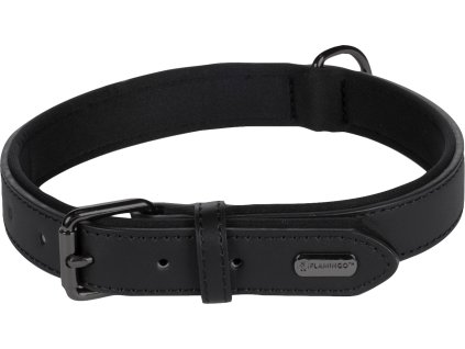 Flamingo Binti Kozeny obojek s neoprenem Cerna L 2806202309030771978