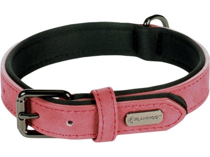 Flamingo Delu Obojek s neoprenovym polstrovanim Cervena S M 2607202308520437026