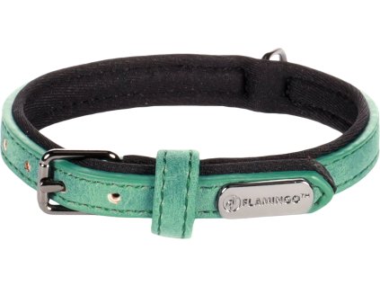 Flamingo Delu Obojek s neoprenovym polstrovanim Zelena XS 2607202308470823303