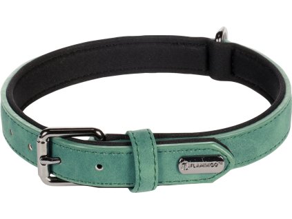 Flamingo Delu Obojek s neoprenovym polstrovanim Zelena M 2607202308440220907