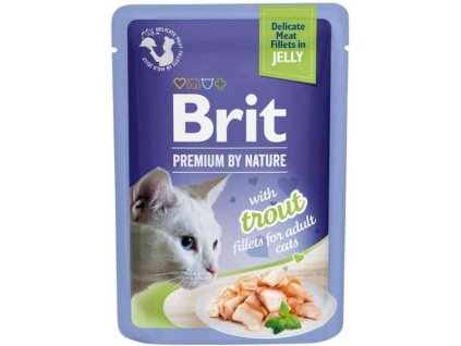 Brit Premium by Nature Cat Delicate Fillets in Jelly with Trout 85 g