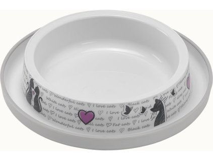 Flamingo Miska pro kocky In Love plastova 210ml 0210201914552860207